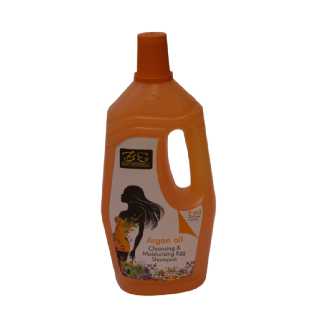 Black Essentials Argan Oil Cleansing & Moisturizing Shampoo -500ml — Jipodoe cosmetic shop Watamu